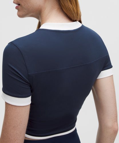 Lululemon Women's Nulu Sporty Trim Short-Sleeve Shirt
