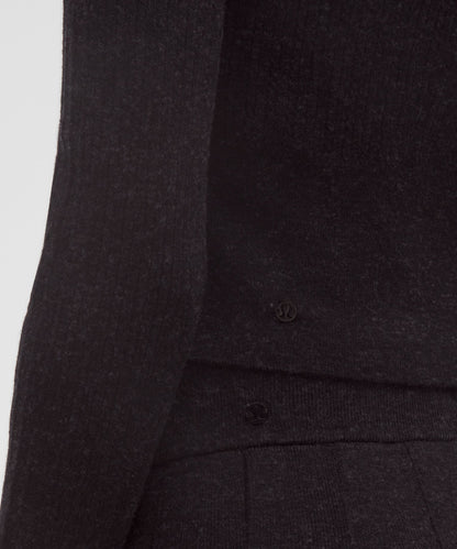 Lululemon Micro Cable Merino Wool Hooded Cardigan