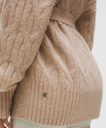 Lululemon Alpaca-Blend Tie-Front Long Cardigan