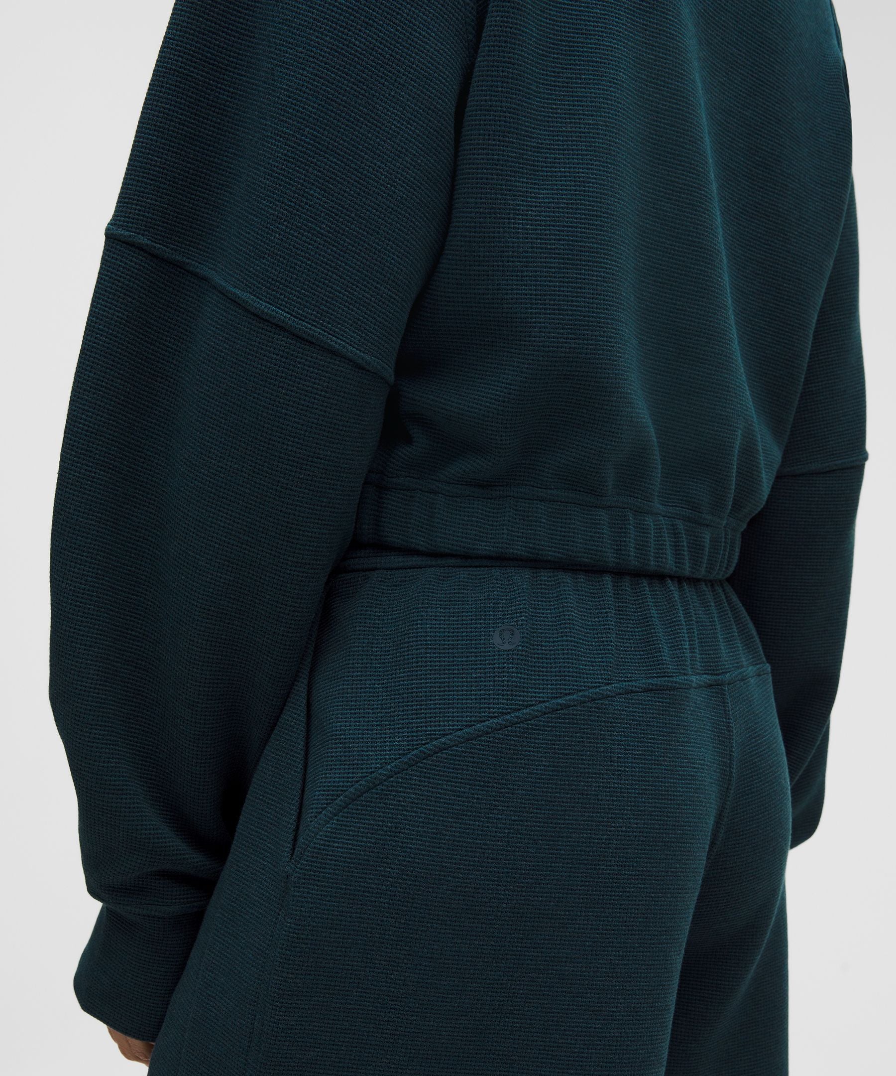 Lululemon Women's Scuba Cropped Funnel-Neck Half Zip *Waffle