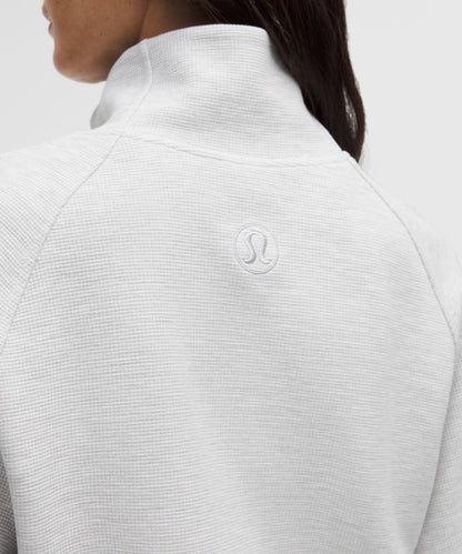 Lululemon Women's Scuba Cropped Funnel-Neck Half Zip *Waffle