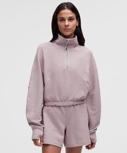 Lululemon Scuba Cropped Funnel-Neck Half Zip *Waffle