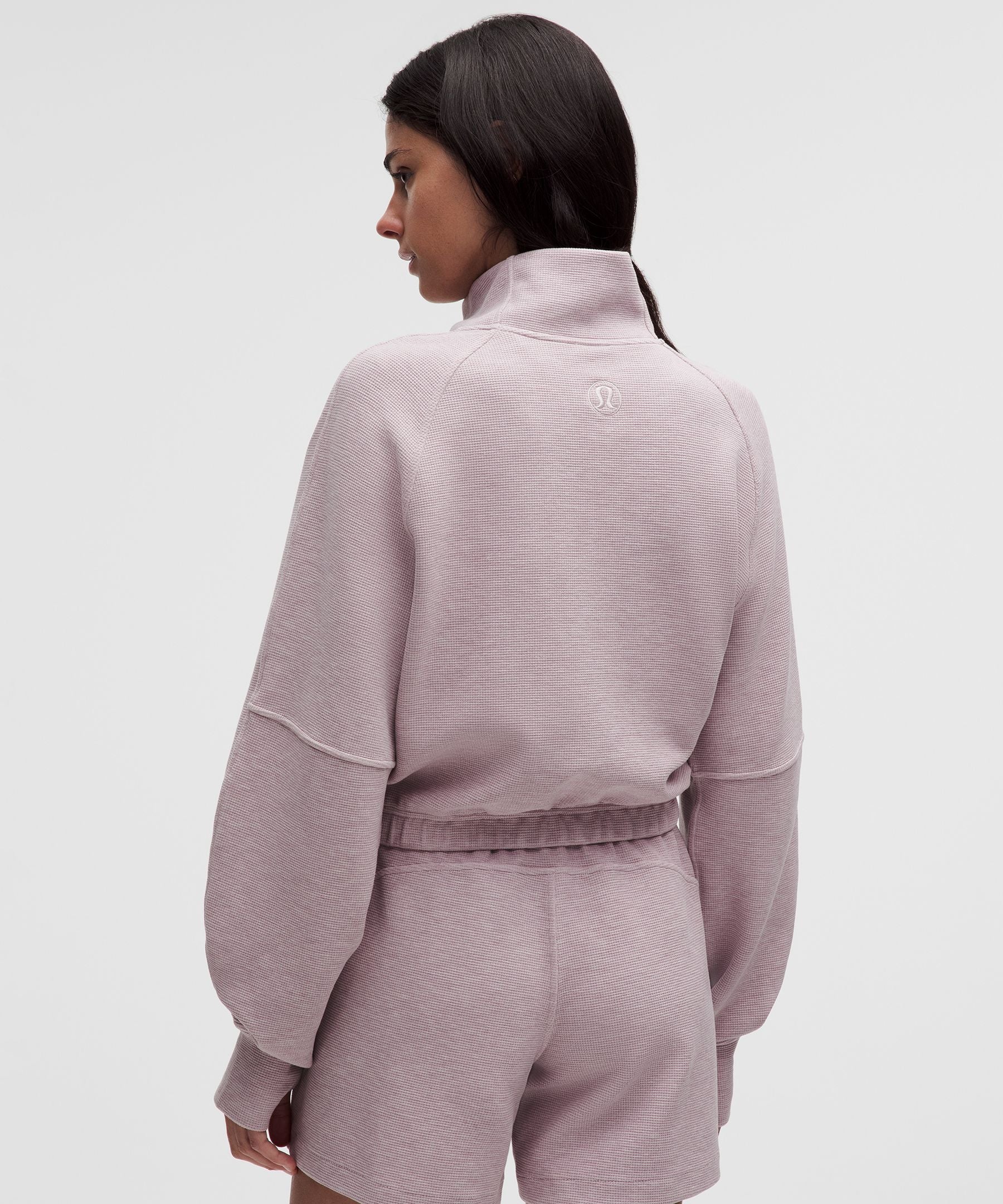 Lululemon Scuba Cropped Funnel-Neck Half Zip *Waffle