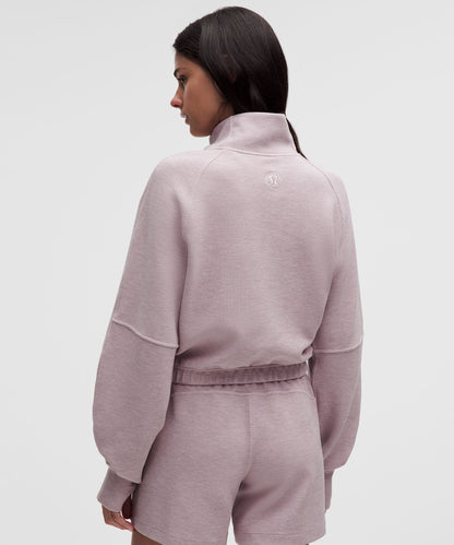 Lululemon Scuba Cropped Funnel-Neck Half Zip *Waffle
