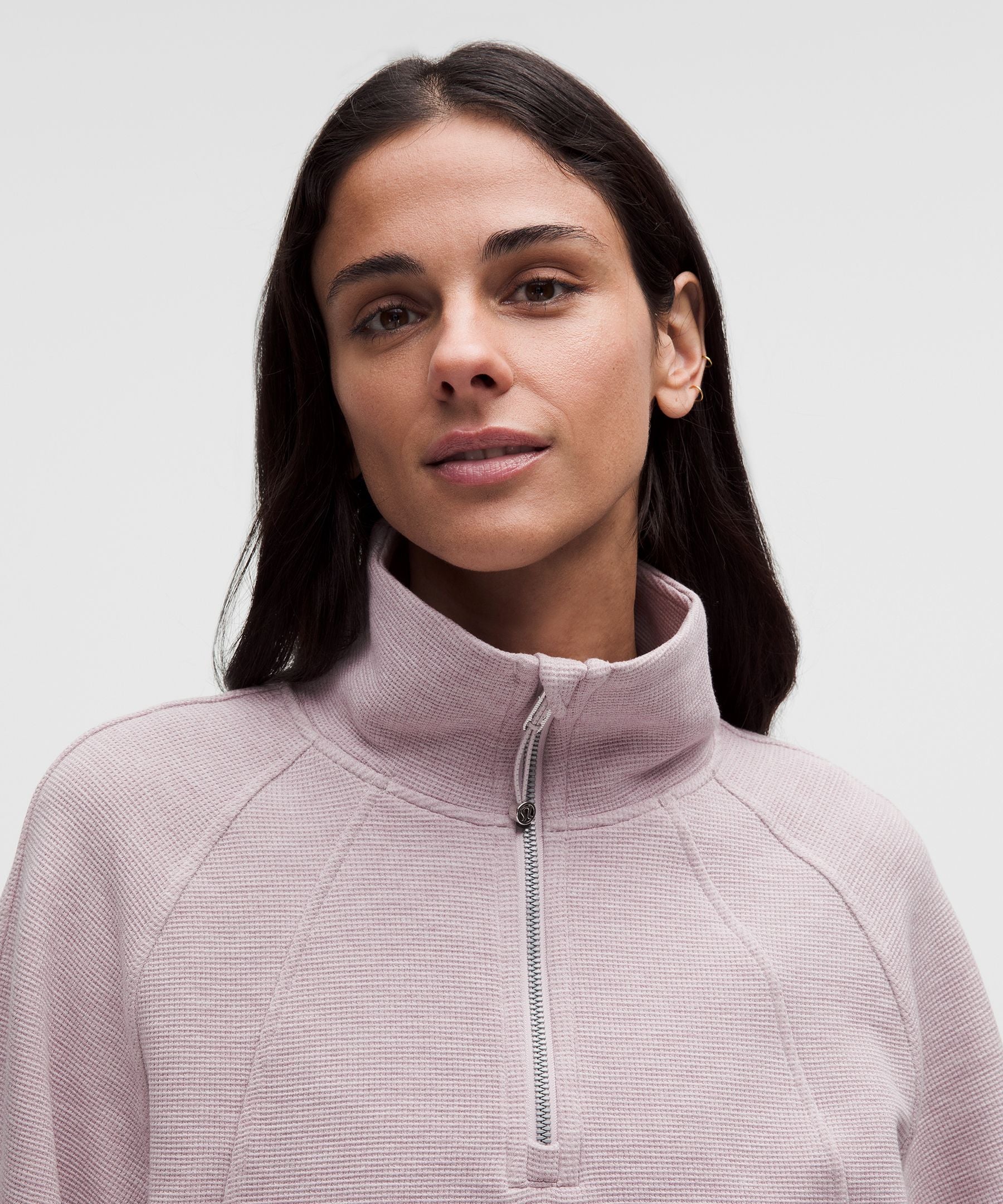 Lululemon Scuba Cropped Funnel-Neck Half Zip *Waffle