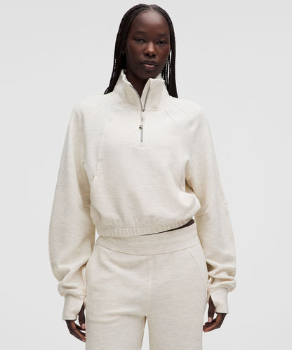 Lululemon Scuba Cropped Funnel-Neck Half Zip *Waffle