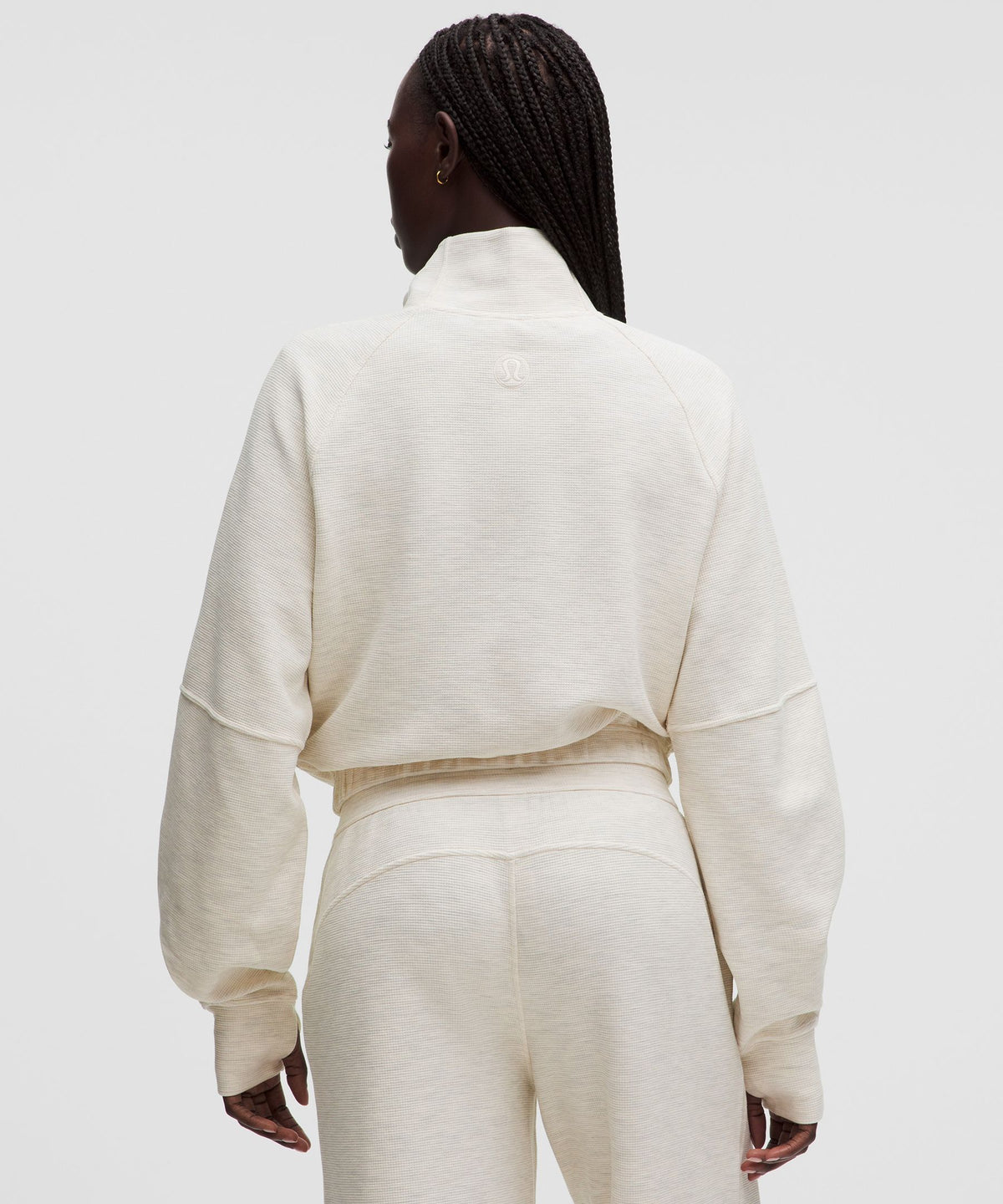 Lululemon Scuba Cropped Funnel-Neck Half Zip *Waffle