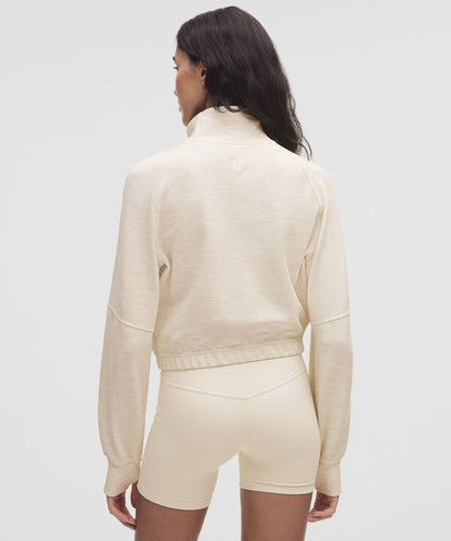 Lululemon Scuba Cropped Funnel-Neck Half Zip *Waffle
