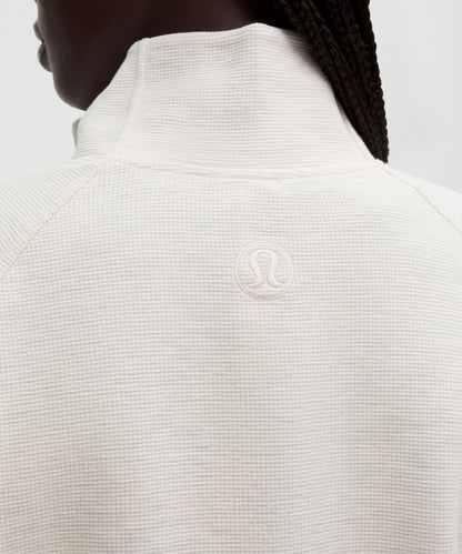 Lululemon Scuba Cropped Funnel-Neck Half Zip *Waffle
