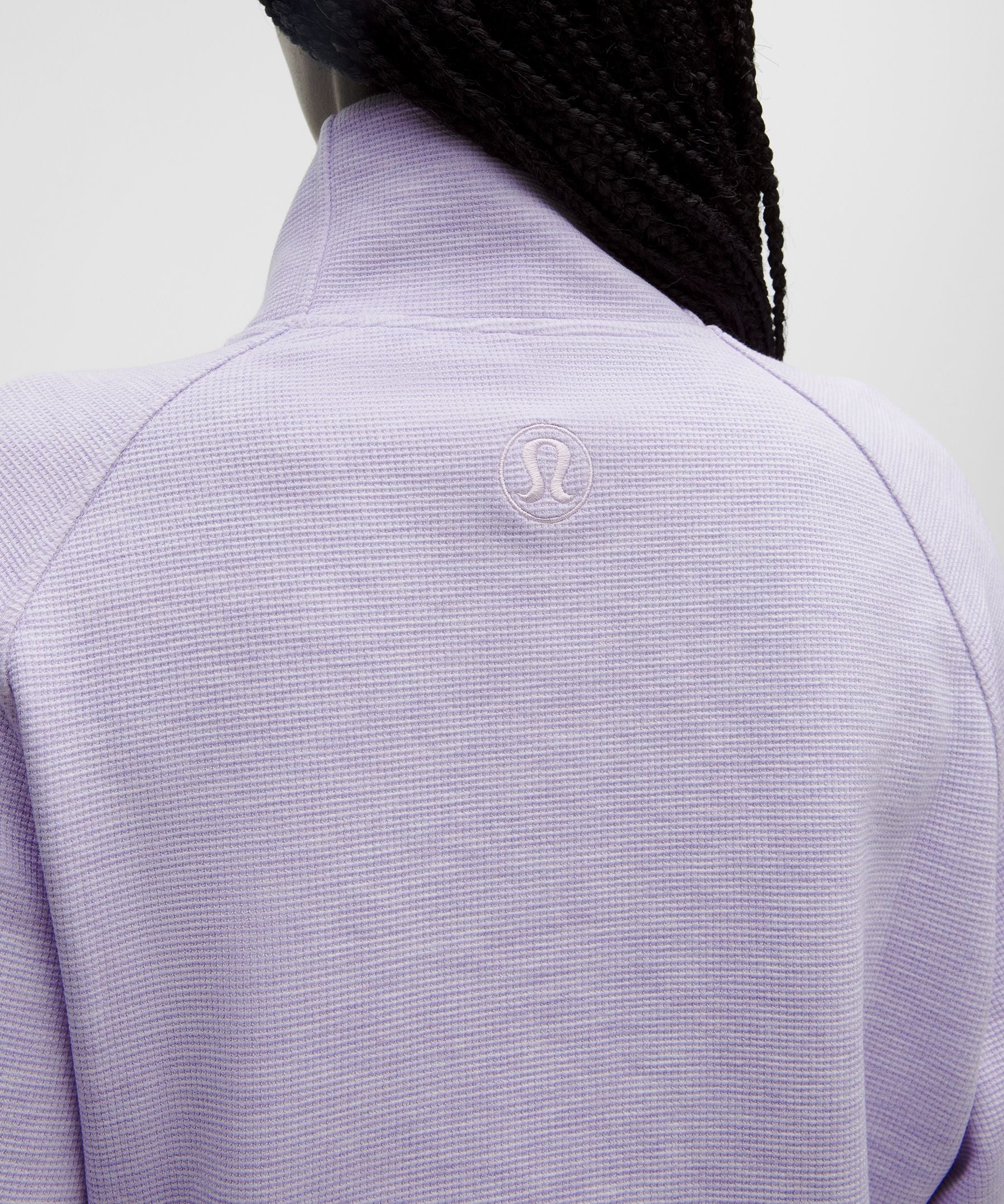 Lululemon Women's Scuba Cropped Funnel-Neck Half Zip *Waffle