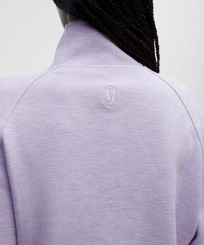 Lululemon Women's Scuba Cropped Funnel-Neck Half Zip *Waffle