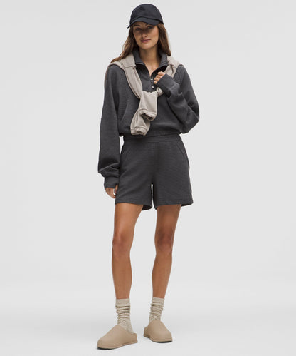 Lululemon Women's Scuba Cropped Funnel-Neck Half Zip *Waffle