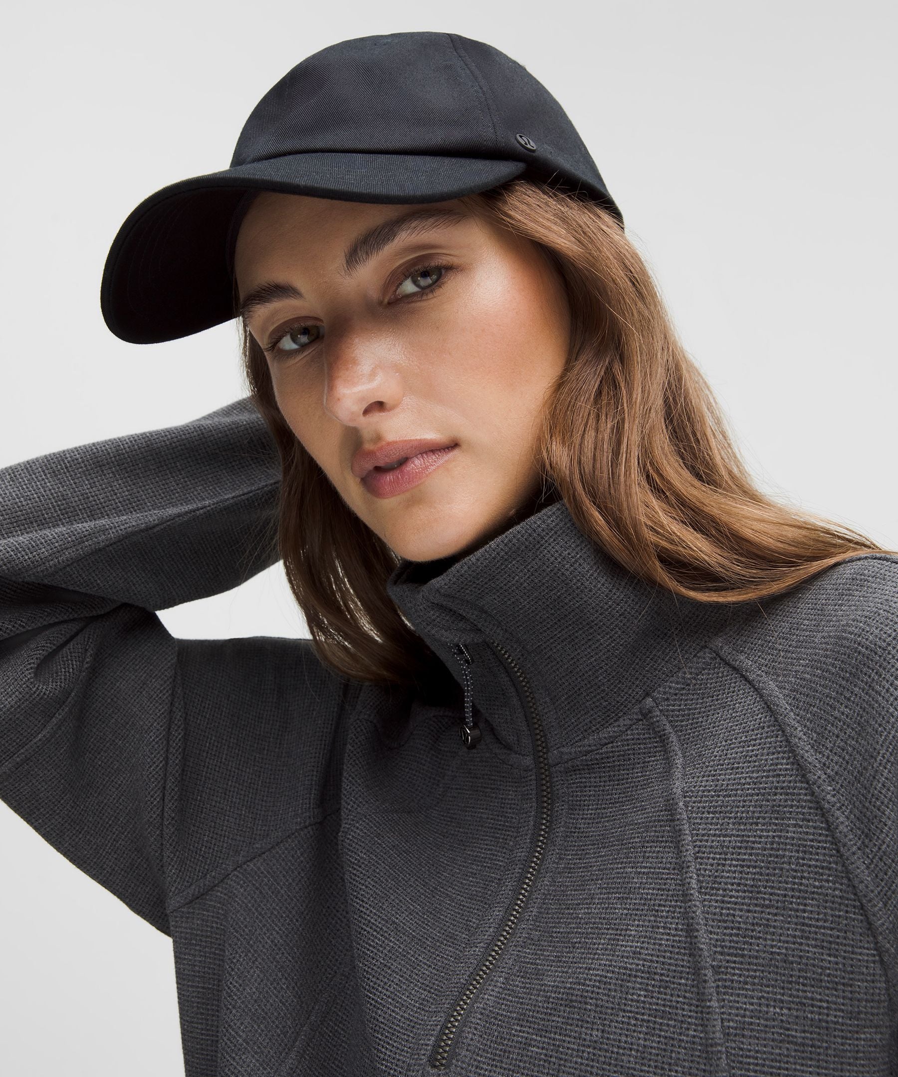 Lululemon Scuba Cropped Funnel-Neck Half Zip *Waffle