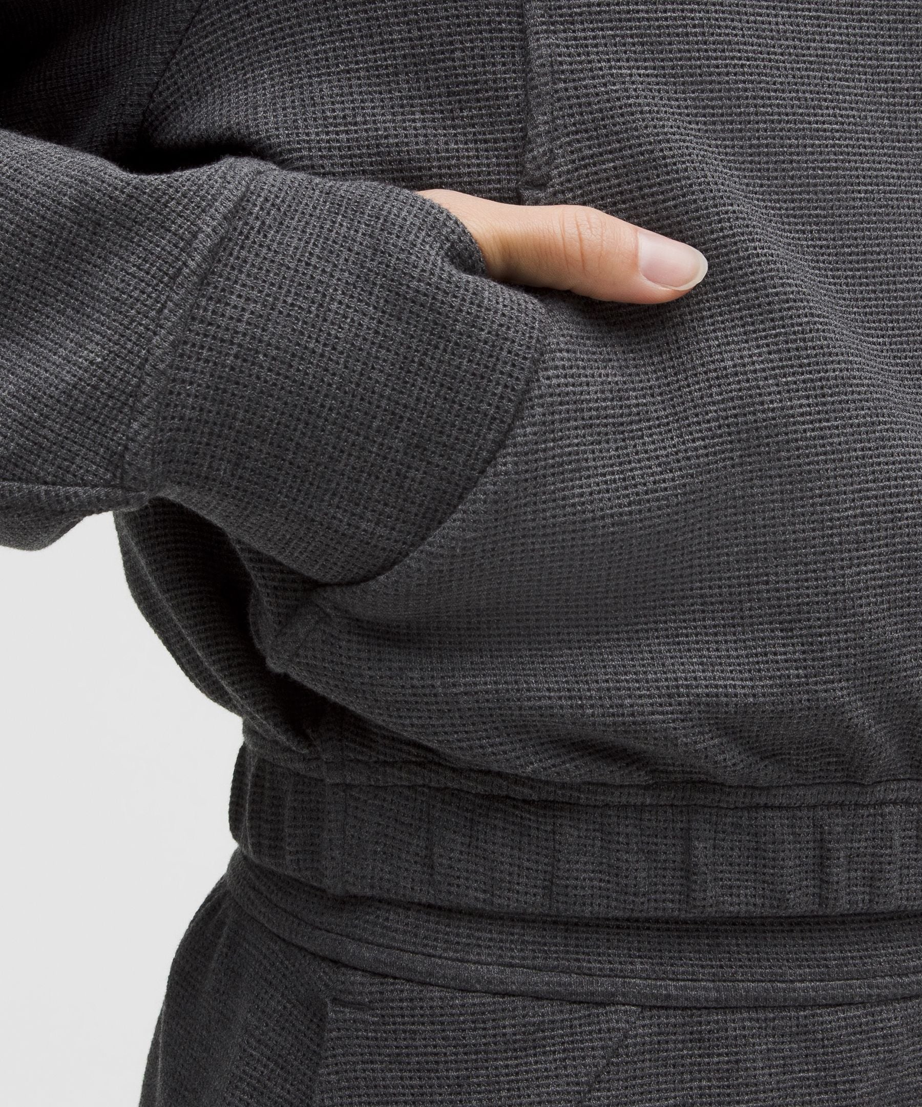 Lululemon Scuba Cropped Funnel-Neck Half Zip *Waffle