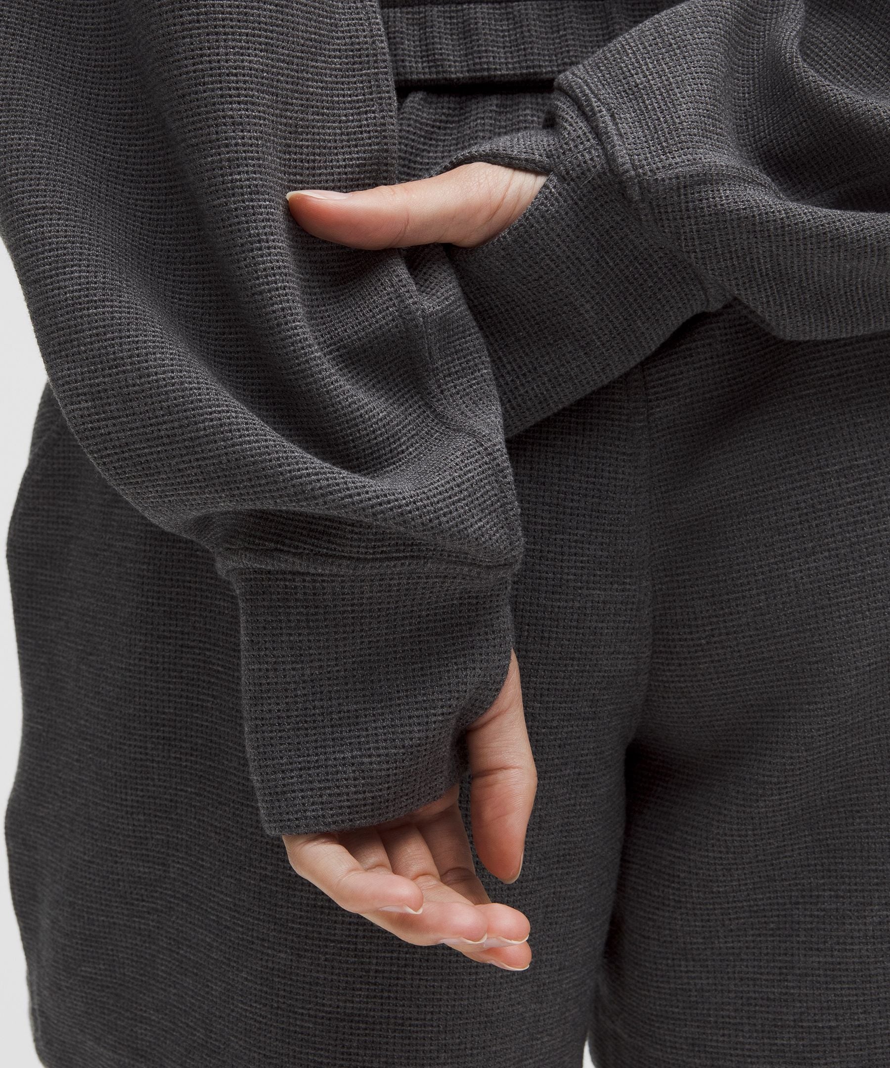 Lululemon Scuba Cropped Funnel-Neck Half Zip *Waffle