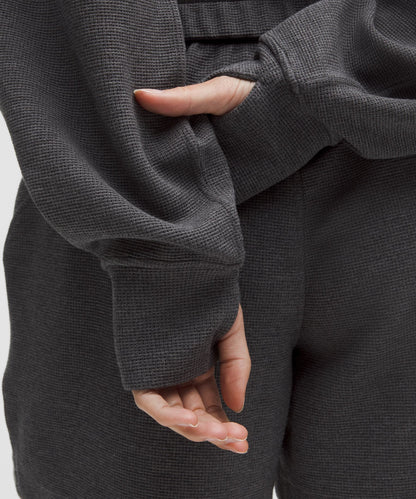 Lululemon Women's Scuba Cropped Funnel-Neck Half Zip *Waffle