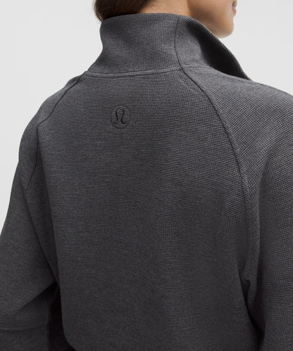 Lululemon Scuba Cropped Funnel-Neck Half Zip *Waffle