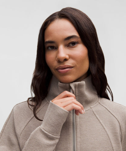 Lululemon Scuba Cropped Funnel-Neck Half Zip *Waffle
