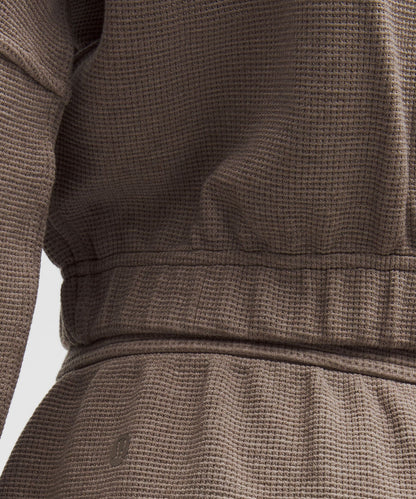 Lululemon Scuba Cropped Funnel-Neck Half Zip *Waffle