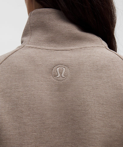 Lululemon Scuba Cropped Funnel-Neck Half Zip *Waffle