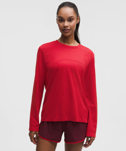 Lululemon Women's Swiftly Relaxed Long-Sleeve Shirt Hip Length *Updated Fit