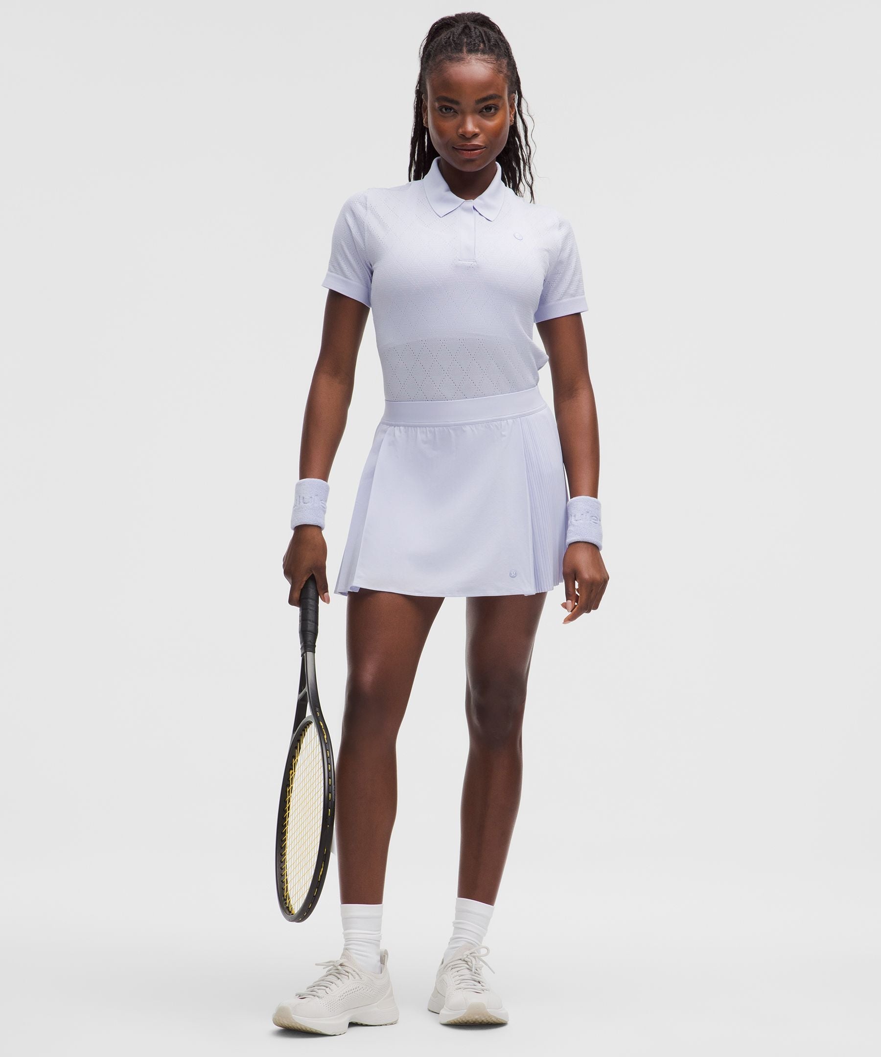 Lululemon Swiftly Diamond-Knit Polo Shirt