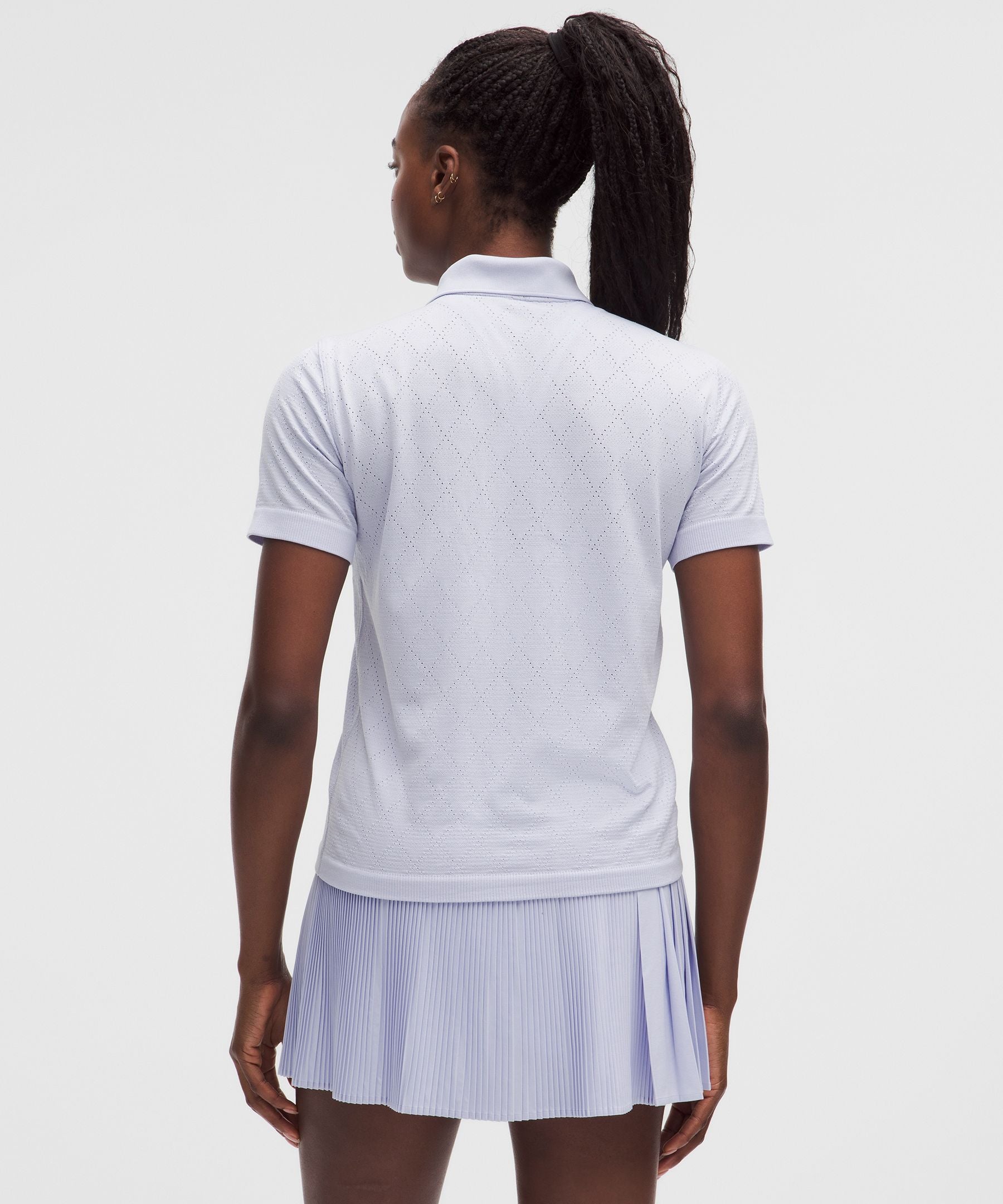 Lululemon Swiftly Diamond-Knit Polo Shirt