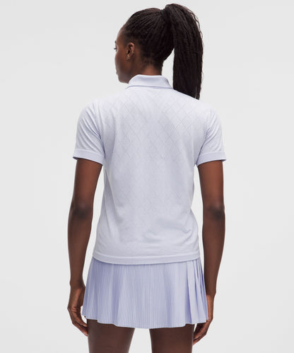 Lululemon Swiftly Diamond-Knit Polo Shirt