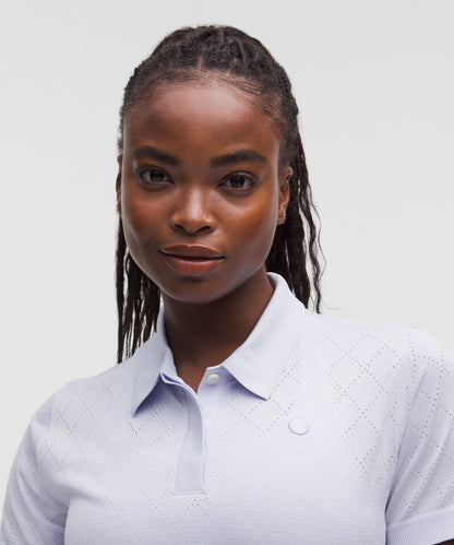 Lululemon Swiftly Diamond-Knit Polo Shirt