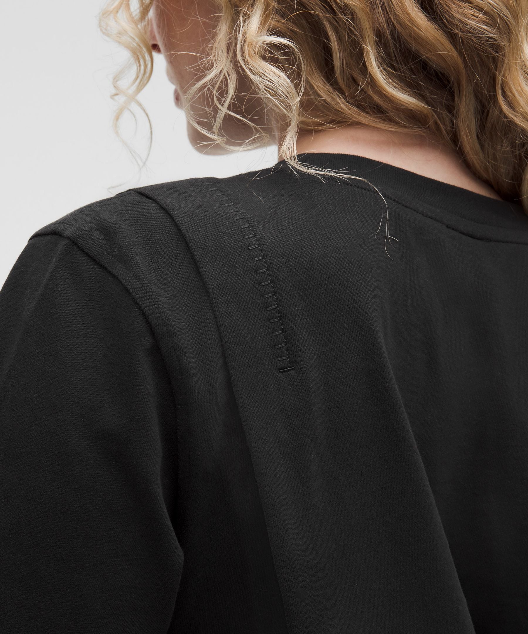 Lululemon Women's Cotton Jersey Stitch-Detail T-Shirt