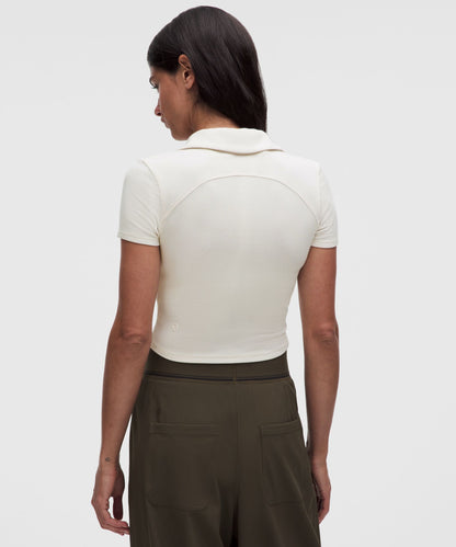 Lululemon Women's Button-Up Collared Short-Sleeve Shirt