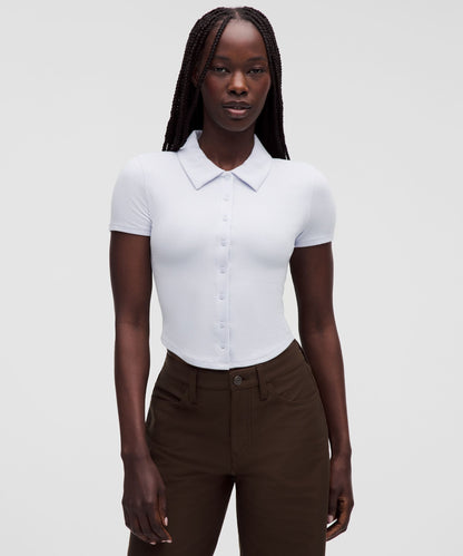 Lululemon Women's Button-Up Collared Short-Sleeve Shirt