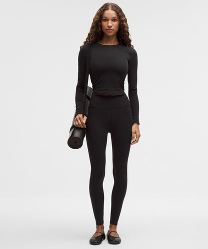 Lululemon Women's RevealKnit Eyelet Crewneck Long-Sleeve Shirt