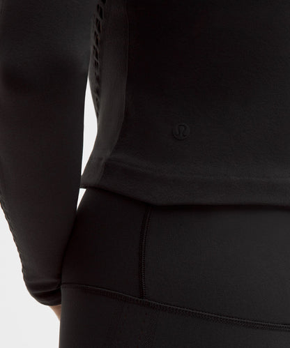 Lululemon Women's RevealKnit Eyelet Crewneck Long-Sleeve Shirt