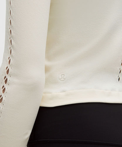 Lululemon Women's RevealKnit Eyelet Crewneck Long-Sleeve Shirt