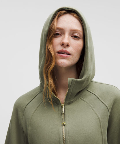 Lululemon Scuba Oversized Half-Zip Hoodie *Long Bay Leaf/Gold