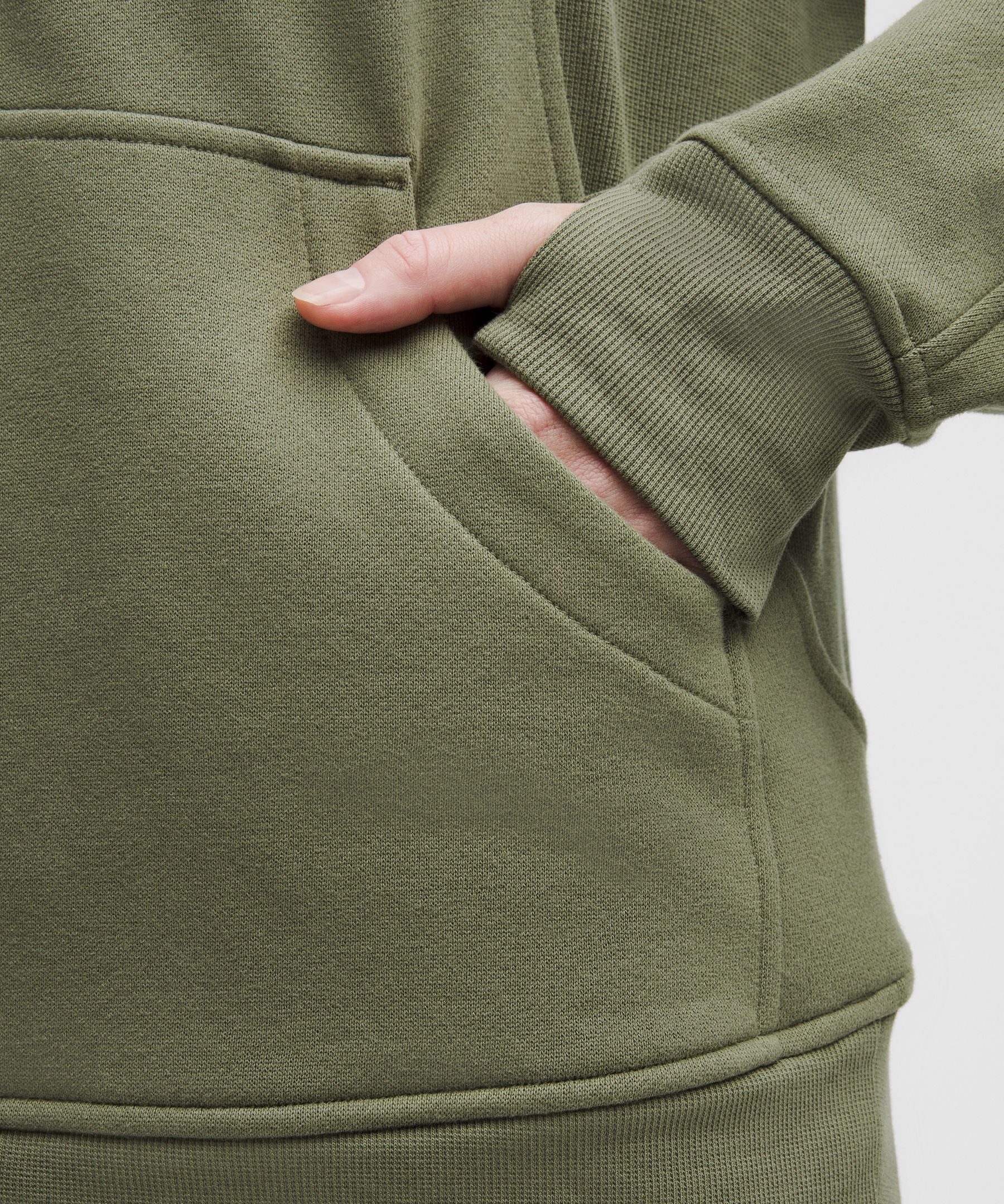 Lululemon Scuba Oversized Half-Zip Hoodie *Long Bay Leaf/Gold