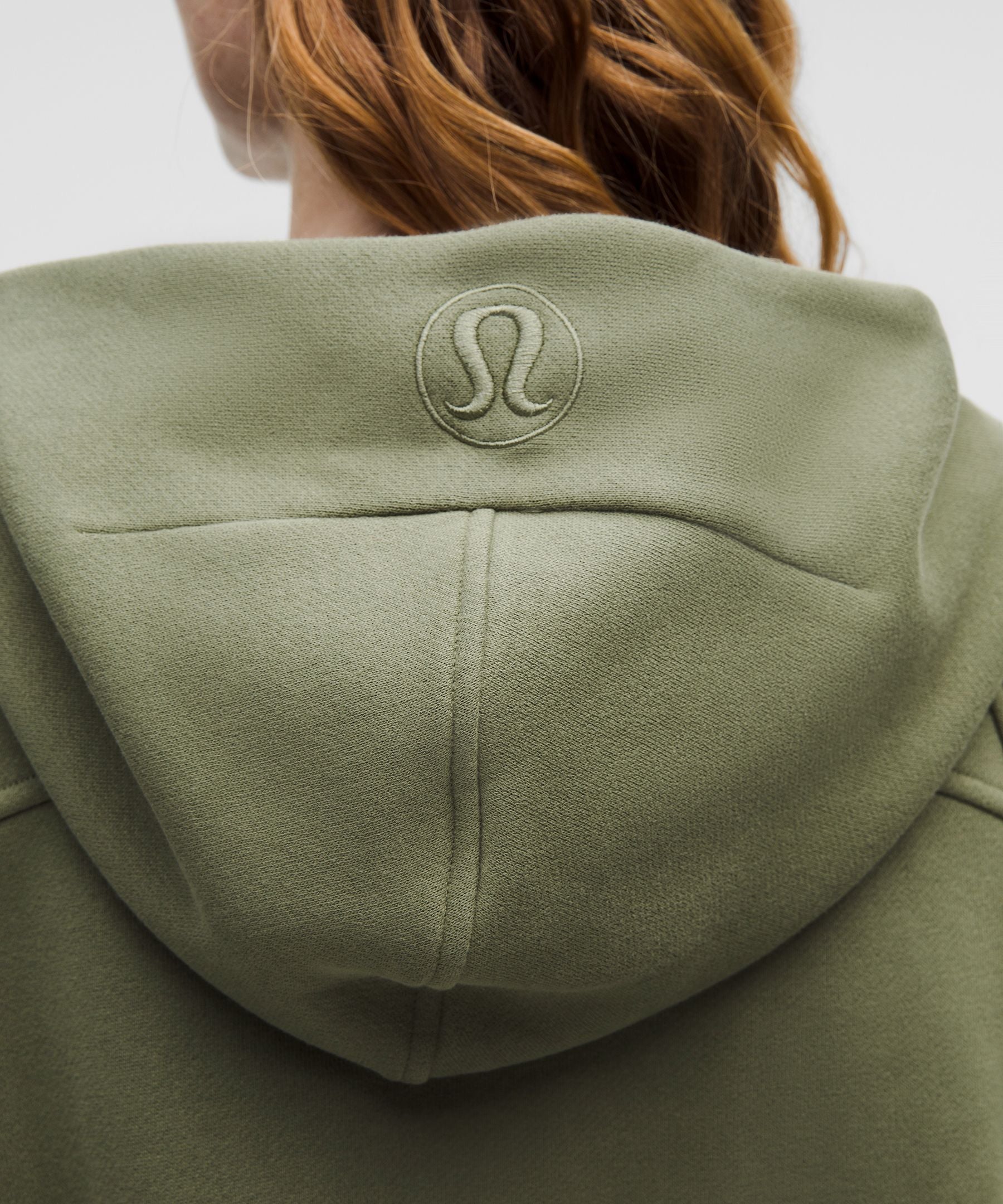 Lululemon Scuba Oversized Half-Zip Hoodie *Long Bay Leaf/Gold