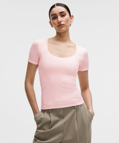 Lululemon Women's Wundermost Ultra-Soft Nulu Scoop-Neck T-Shirt
