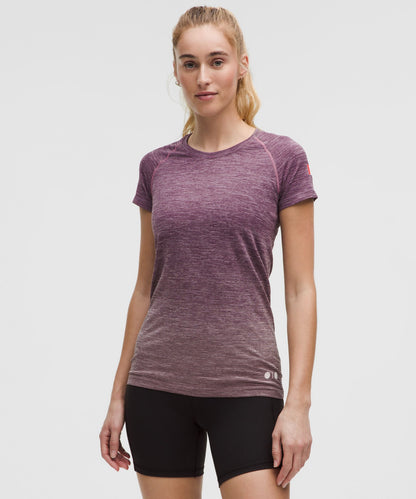 Lululemon Women's Team Canada Swiftly Tech Short-Sleeve Shirt 2.0 Hip Length *CPC Logo
