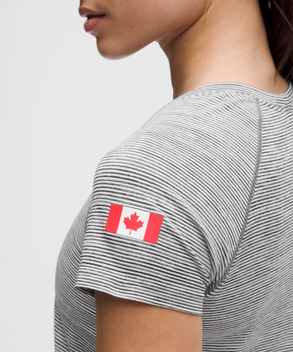 Lululemon Women's Team Canada Swiftly Tech Short-Sleeve Shirt 2.0 Hip Length *CPC Logo