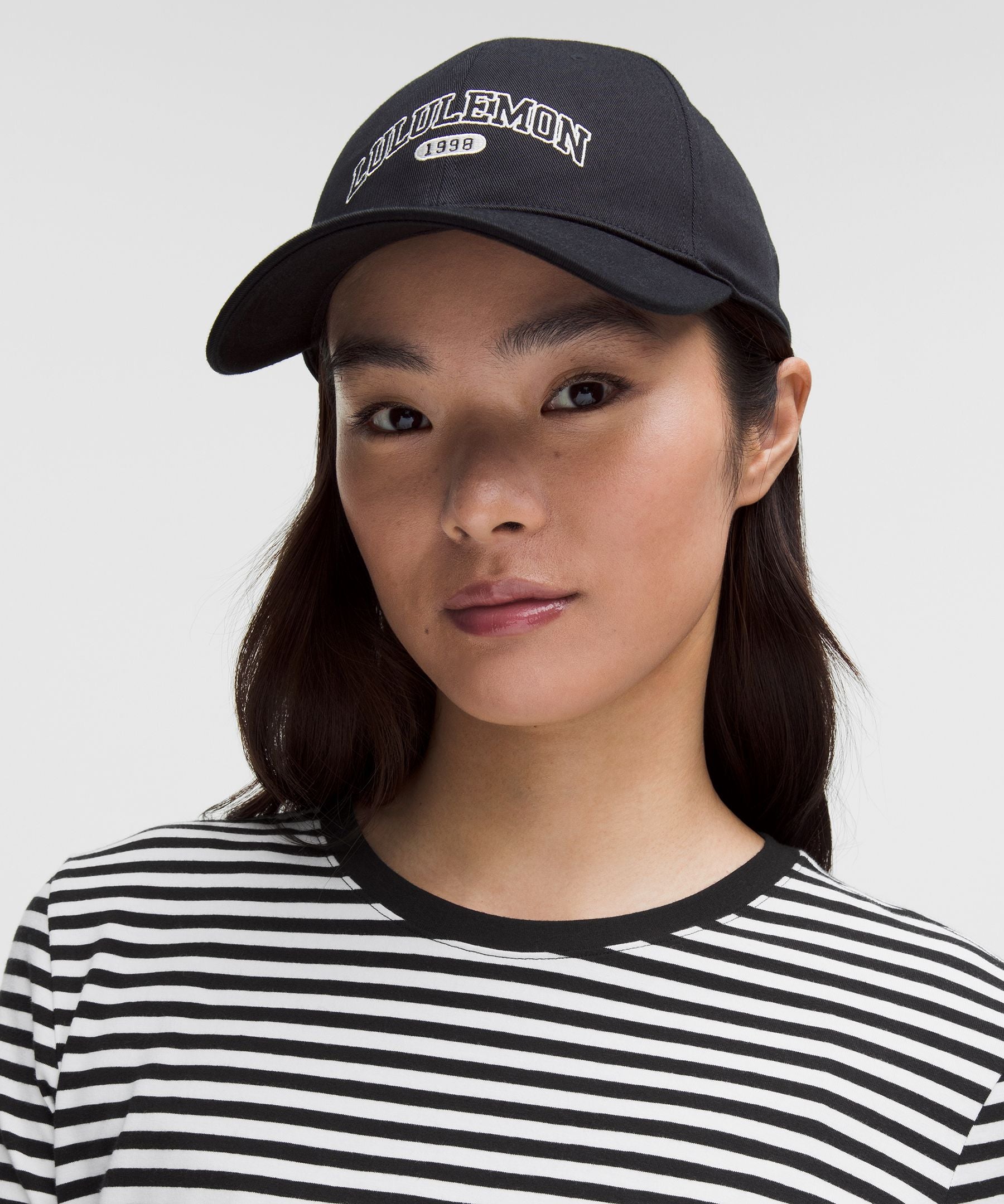 Lululemon Love Long-Sleeve Shirt Narrow Bold Stripe Black White