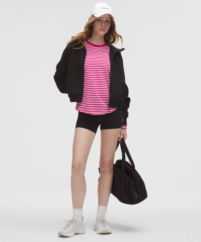 Lululemon Love Long-Sleeve Shirt Narrow Bold Stripe Calypso Pink Blissful Pink