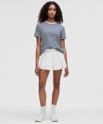 Lululemon Love Crewneck T-Shirt Narrow Bold Stripe Club Blue White