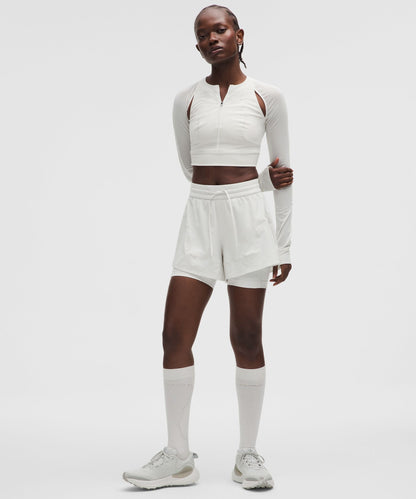 Lululemon Women's Mesh Cropped Long-Sleeve Shirt *SLNSH Collection