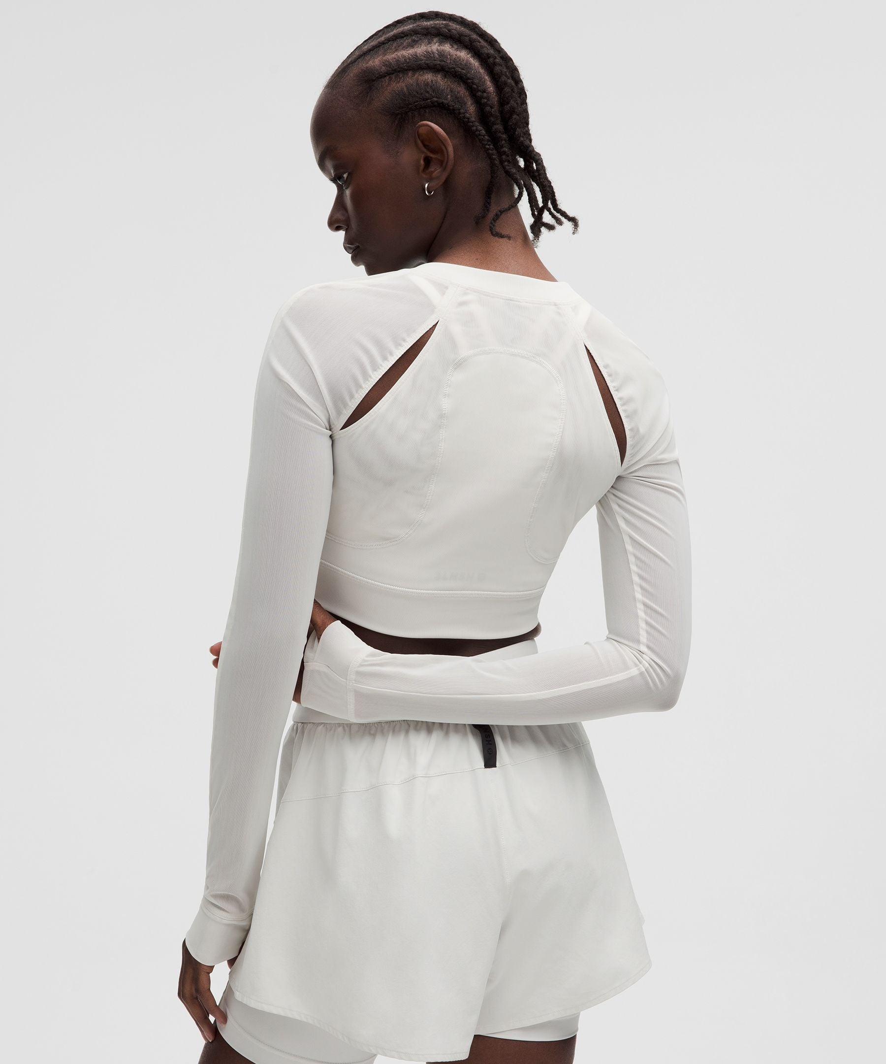 Lululemon Women's Mesh Cropped Long-Sleeve Shirt *SLNSH Collection