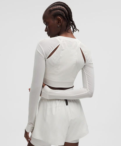 Lululemon Women's Mesh Cropped Long-Sleeve Shirt *SLNSH Collection