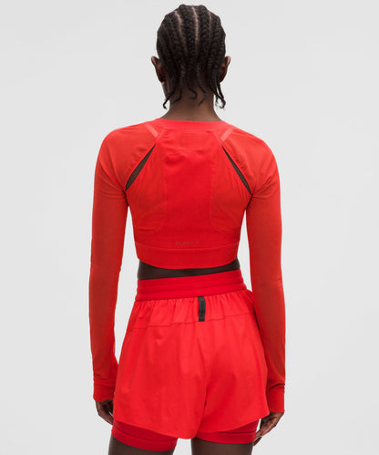 Lululemon Women's Mesh Cropped Long-Sleeve Shirt *SLNSH Collection