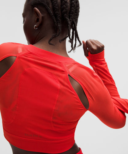 Lululemon Women's Mesh Cropped Long-Sleeve Shirt *SLNSH Collection