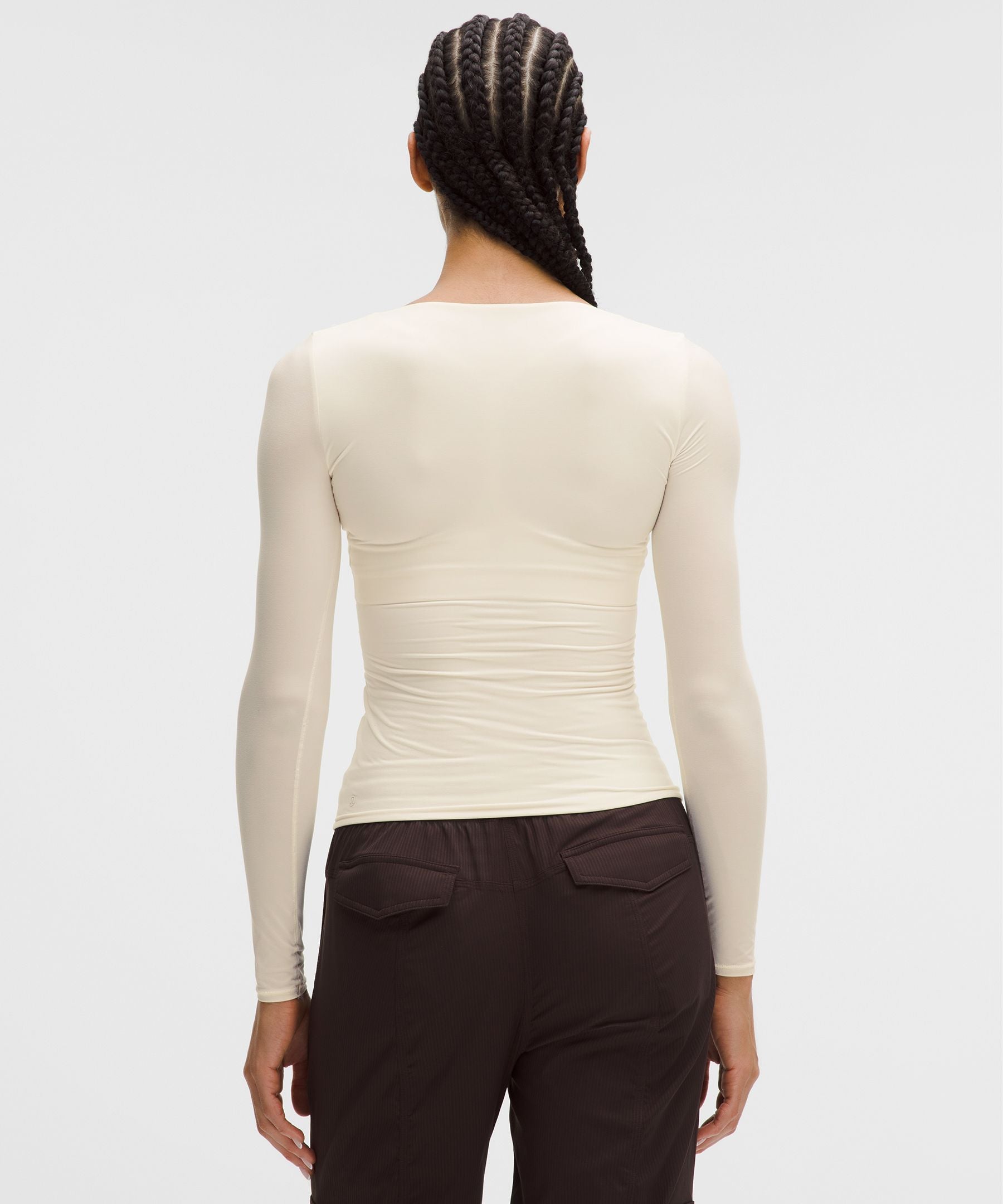 Lululemon Women's Wundermost Ultra-Soft Nulu Square-Neck Long-Sleeve Shirt